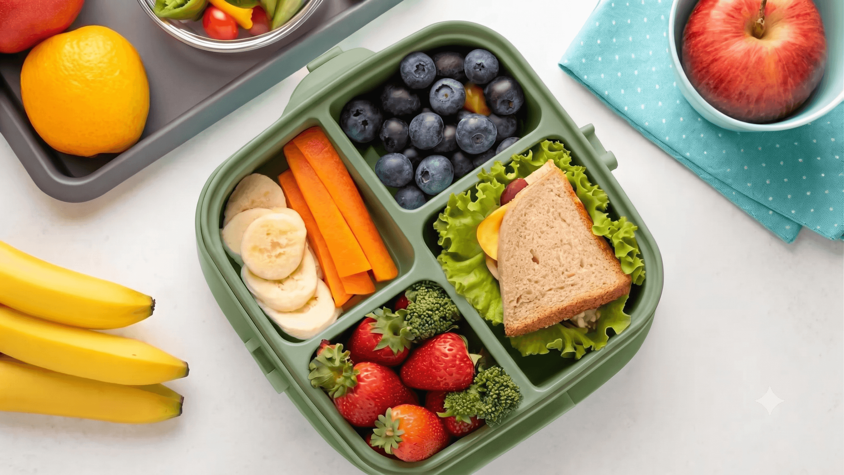 Healthy lunchbox content